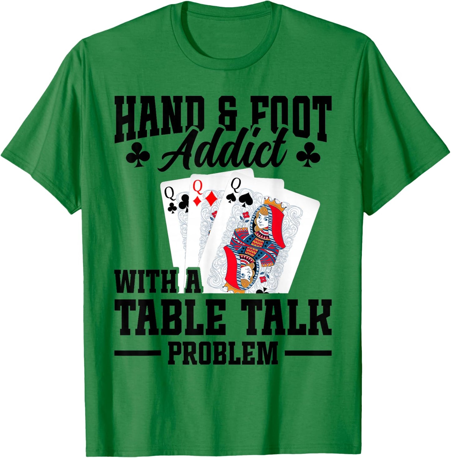 Hand and Foot Partner Card Game Set Playing Cards Hand Foot T-Shirt - T-Shirt | Irish Green