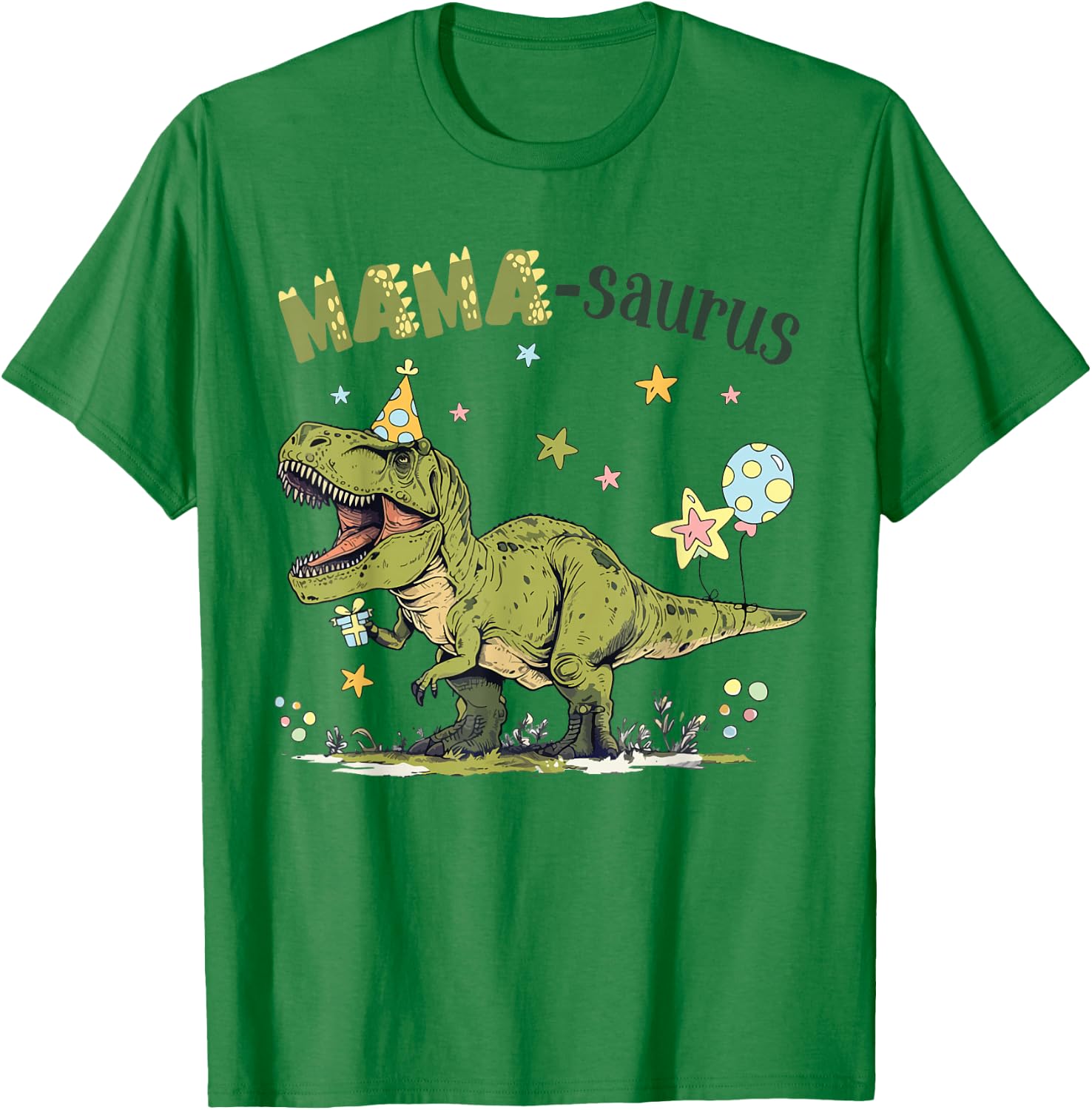 Mamasaurus T Rex Dinosaur Mama Saurus Family Matching Women T-Shirt - T-Shirt | Irish Green