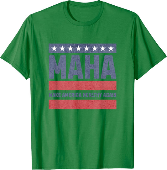 MAHA - Make America Healthy Again T-Shirt - T-Shirt | Irish Green