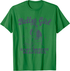Butter Girl, Easy Breezy Beautiful T-Shirt - T-Shirt | Irish Green