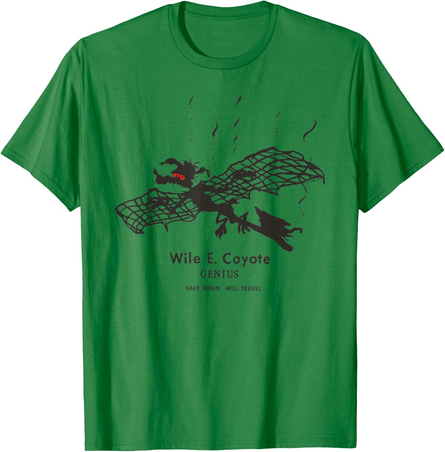 Looney Tunes Wile E. Coyote Crispy Flier T-Shirt - T-Shirt | Irish Green