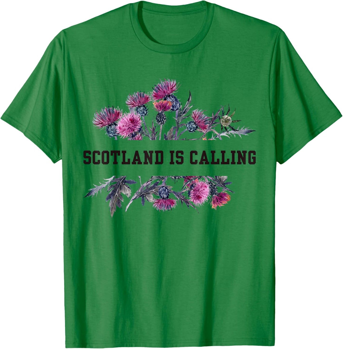 Scotland Vacation Thistle Scottish Ancestry Souvenir Women T-Shirt - T-Shirt | Irish Green