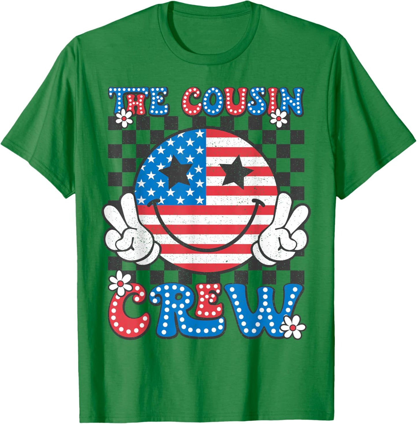 Cousin Crew 4th of July Patriotic American Family Matching T-Shirt - T-Shirt | Irish Green
