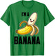 Kids Kawaii Bananas Shirt Men Women Cute Banana Funny Banana T-Shirt - T-Shirt | Irish Green