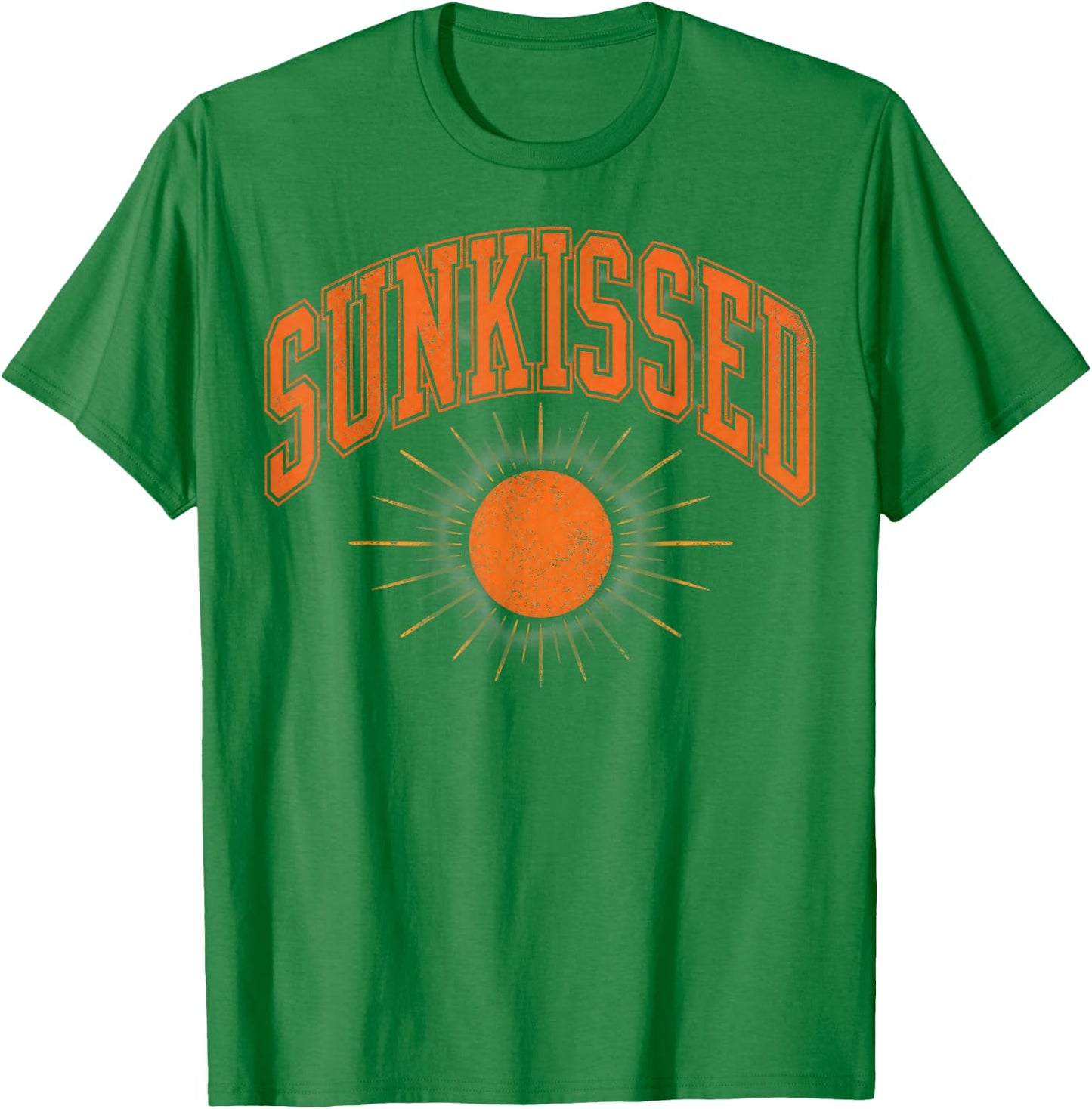 Sunkissed Summer Vibes Beach Lovers Vintage T-Shirt - T-Shirt | Irish Green
