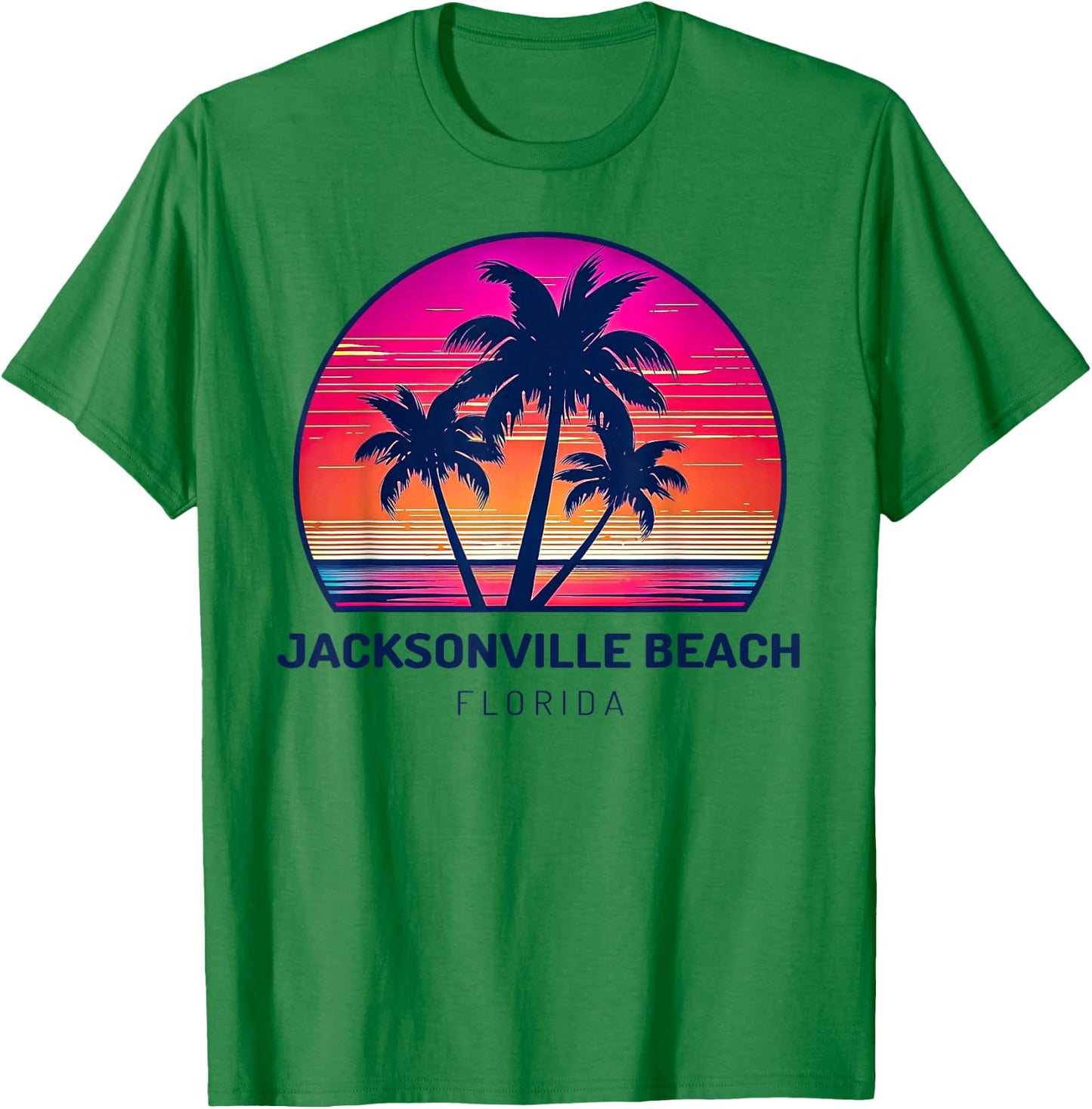 Jacksonville Beach Florida T-Shirt - T-Shirt | Irish Green
