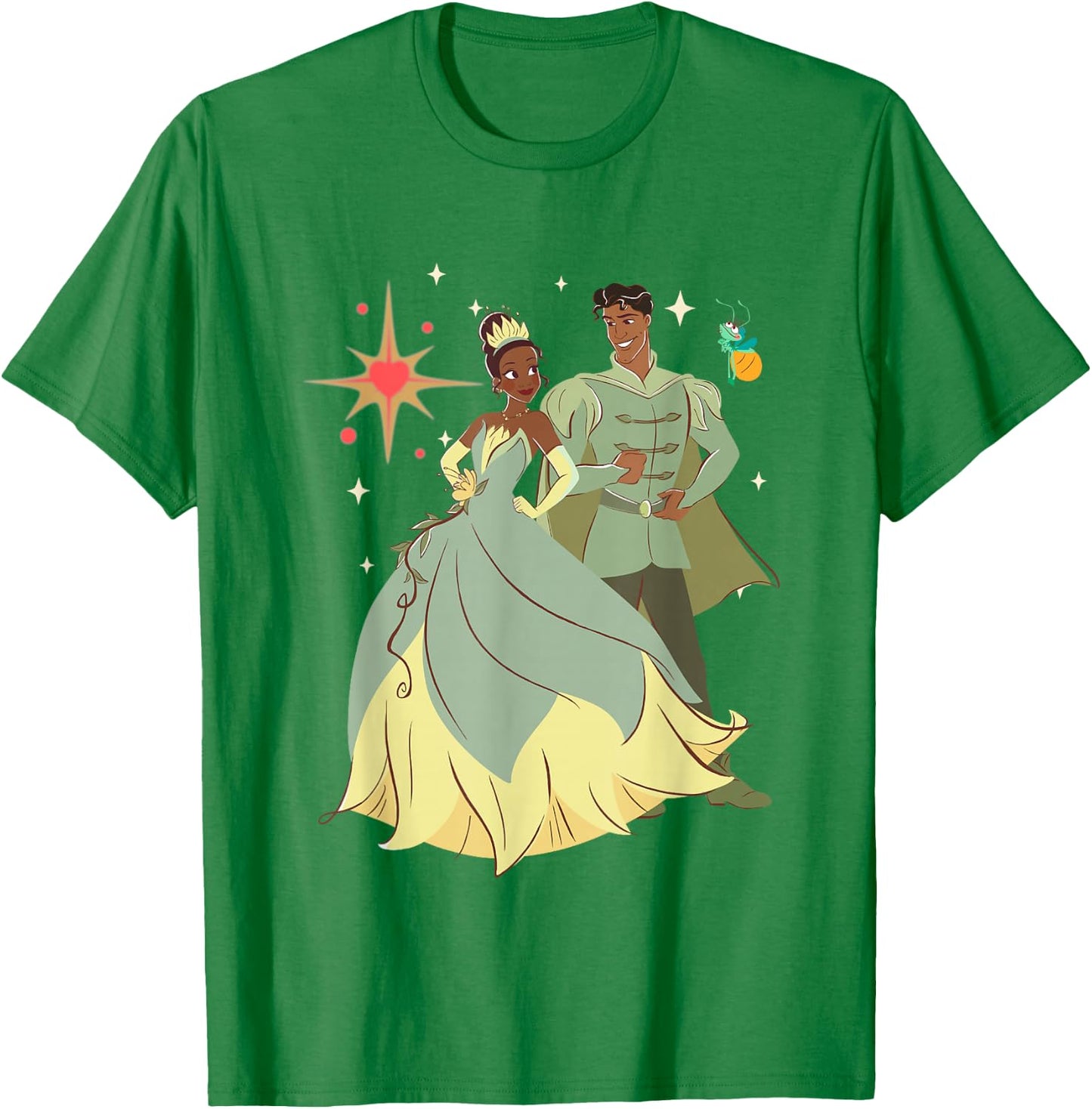 Disney The Princess And The Frog Valentine's Day Portrait T-Shirt - T-Shirt | Irish Green