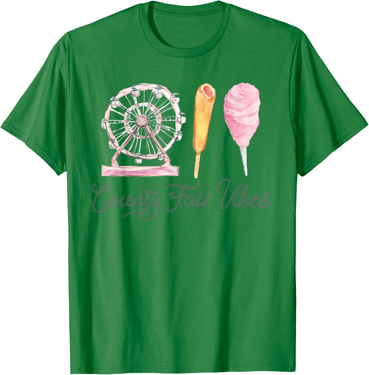 County Fair Vibes, Fair Themed Birthday, Rodeo Outfit T-Shirt - T-Shirt | Irish Green