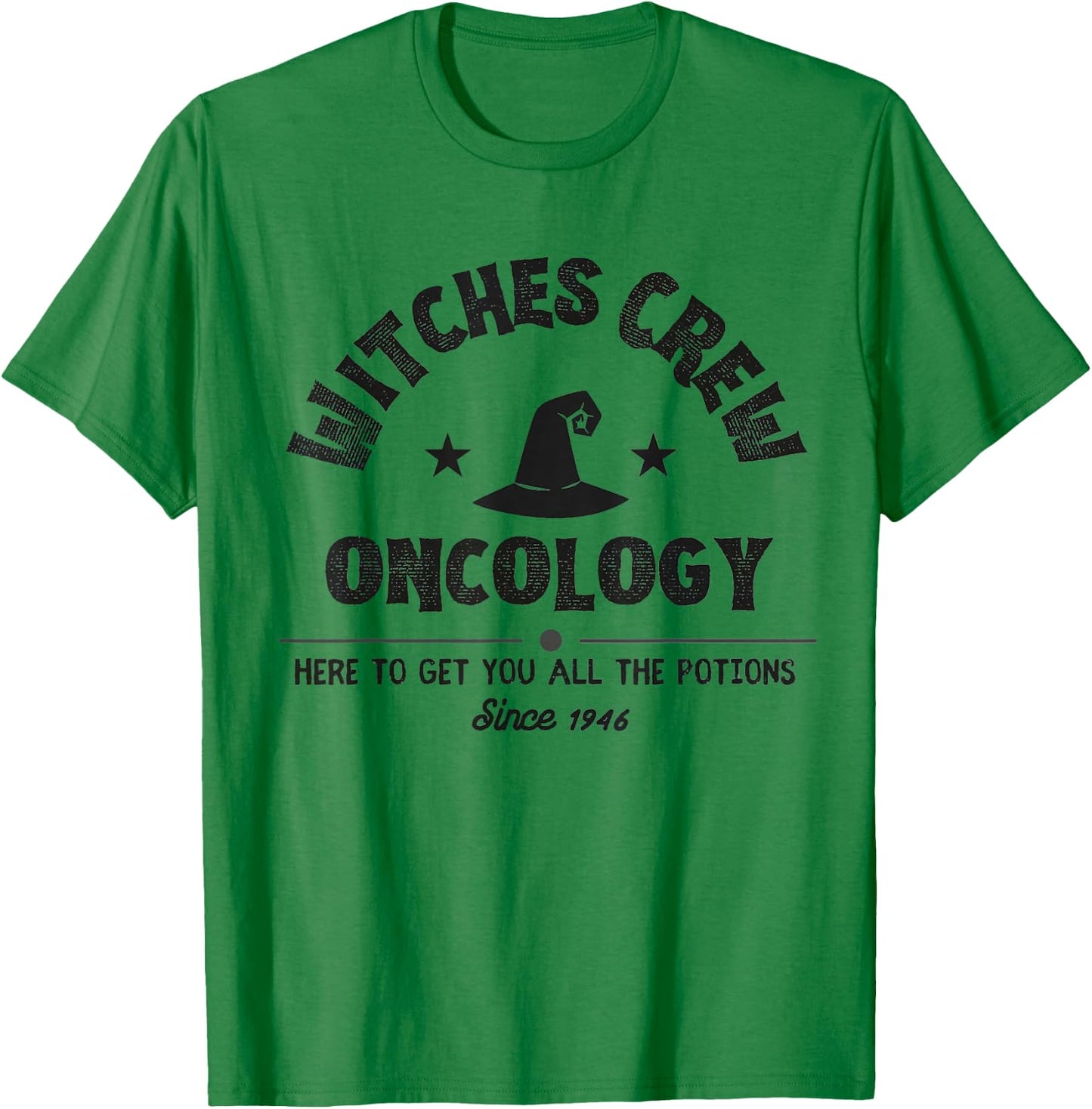 Witches Crew Oncology Nurse Team Halloween Cancer Awareness T-Shirt - T-Shirt | Irish Green