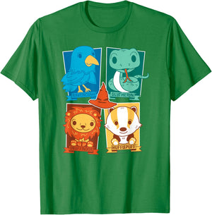 Harry Potter Sorting Hat and Houses T-Shirt - T-Shirt | Irish Green