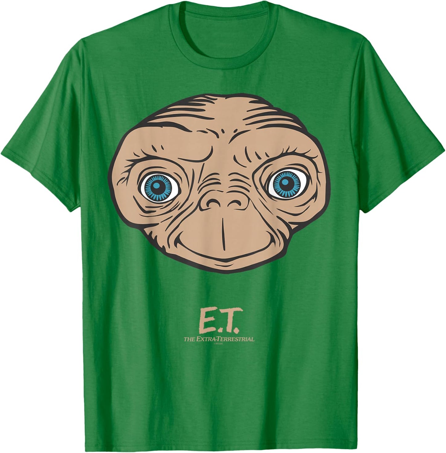 E.T. the Extra-Terrestrial Big Face T-Shirt - T-Shirt | Irish Green