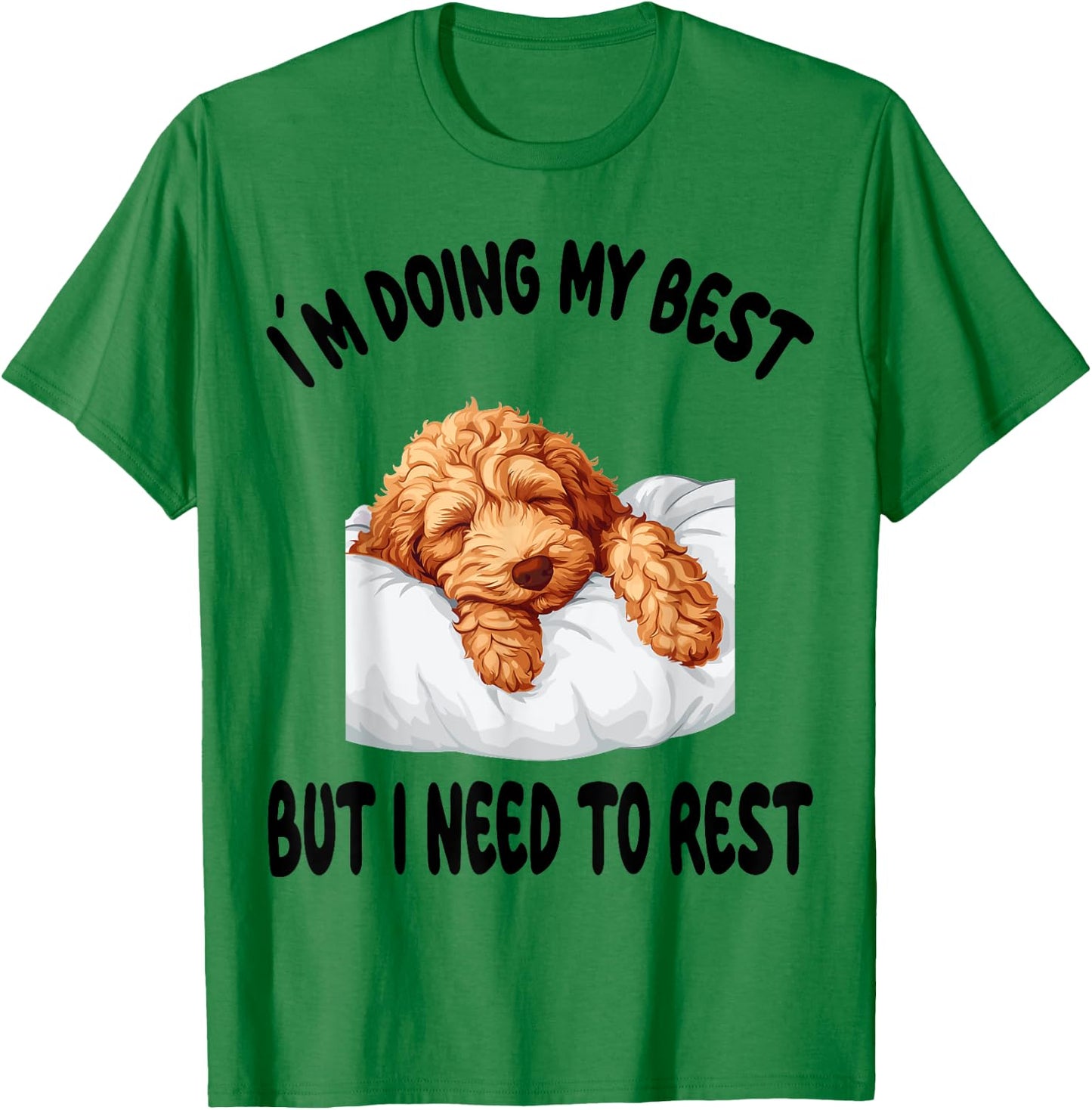 Goldendoodle Official Sleepshirt Pajamas Nightgown T-Shirt - T-Shirt | Irish Green