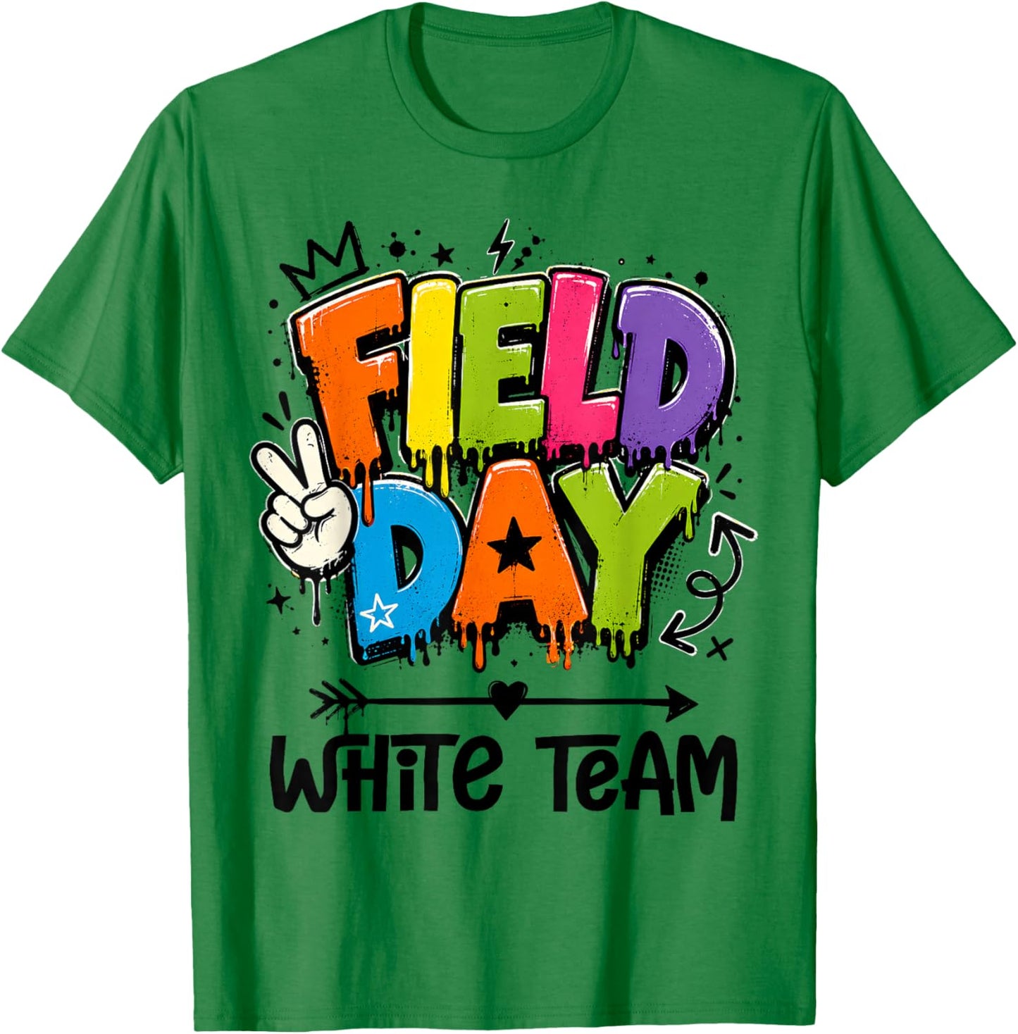Funny White Team Field Day 2026 Drip Teacher Boy Girl Kids T-Shirt - T-Shirt | Irish Green
