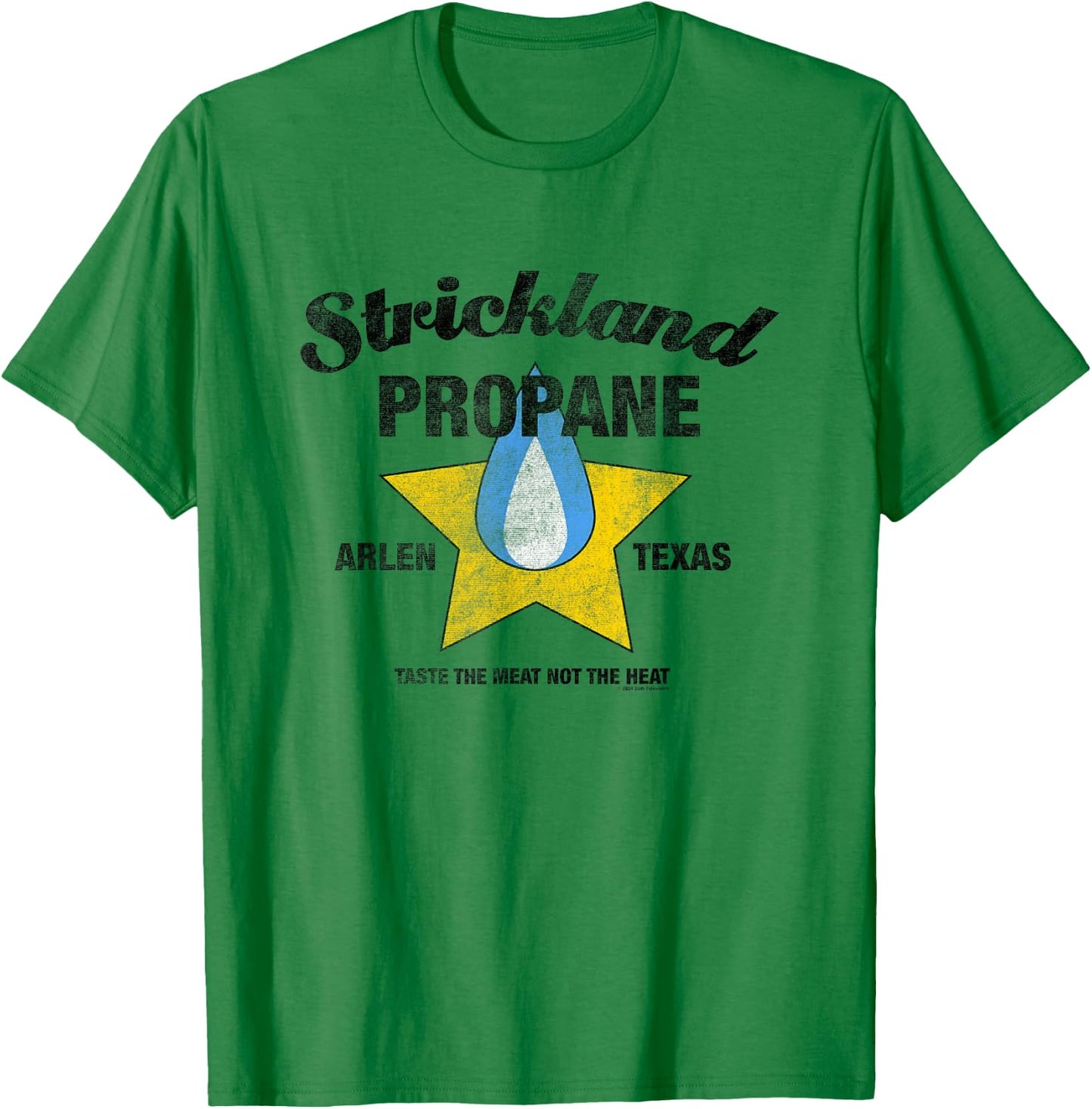 King Of The Hill Strickland Propane Arlen Texas Retro Logo T-Shirt - T-Shirt | Irish Green