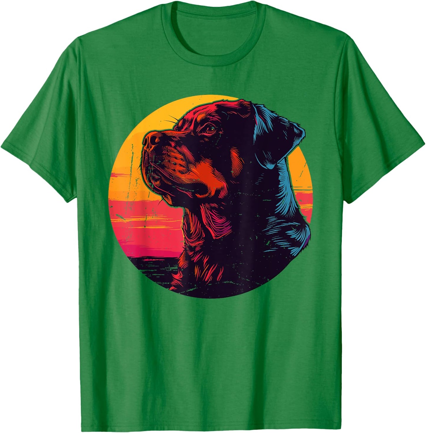 Retro Rottweiler Dog Owner Gift Vintage Rottie Men Women T-Shirt - T-Shirt | Irish Green