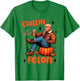 Chillin Like A Felon Fall Pumpkin Spice Halloween Trump T-Shirt - T-Shirt | Irish Green