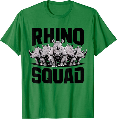 Rhino Squad Cool Rhinoceros Team Wildlife Enthusiasts