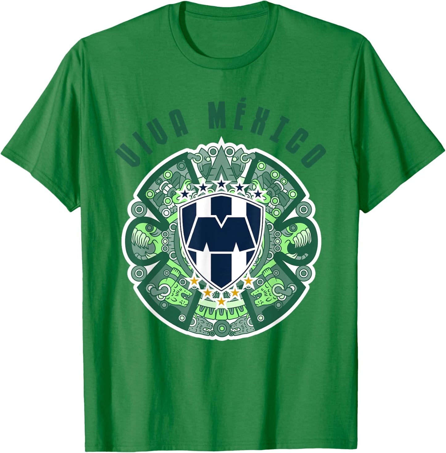 Rayados de Monterrey supports the Mexican team Let's go tri! T-Shirt - T-Shirt | Irish Green