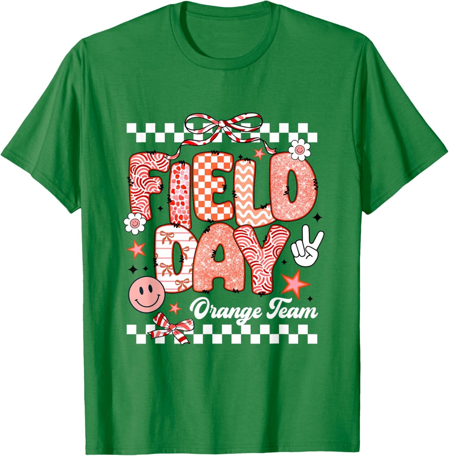 Orange Team Field Day 2026 Let The Games Begin Teacher Kids T-Shirt - T-Shirt | Irish Green