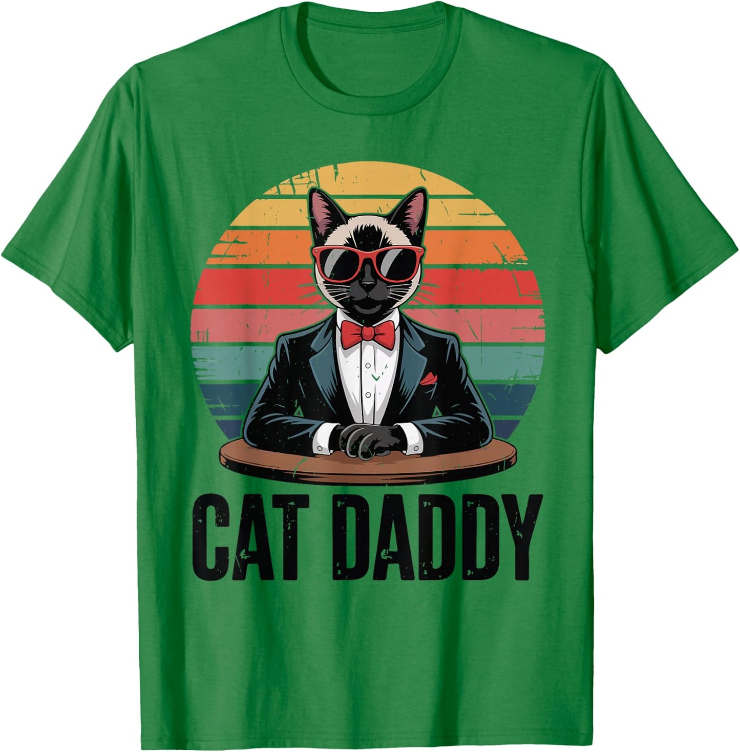 Daddy Siamese Cat Dad Father Day Gift from Wife T-Shirt - T-Shirt | Irish Green