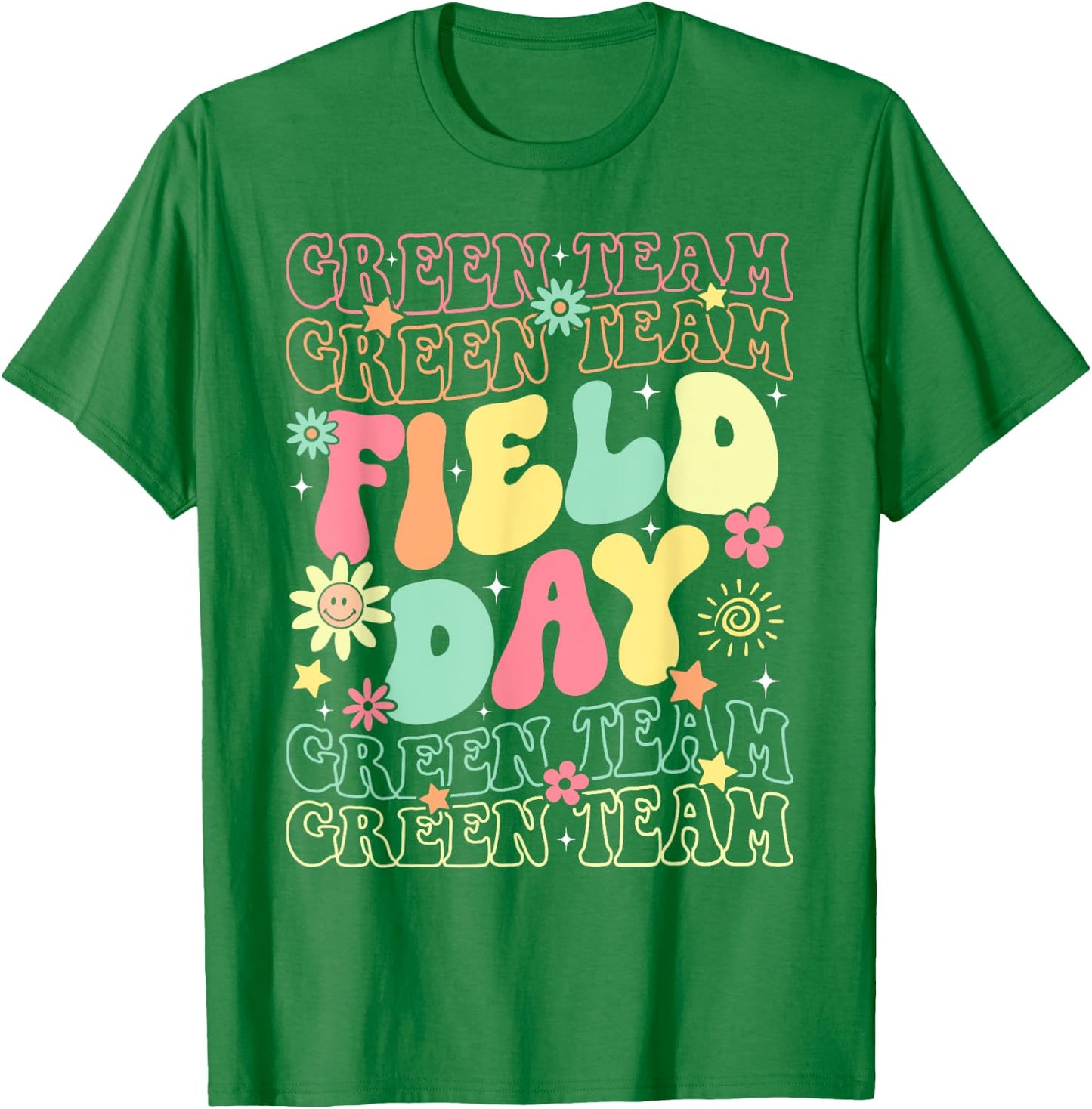 Field Day Green Team Color War Camp Team Game Competition T-Shirt - T-Shirt | Irish Green