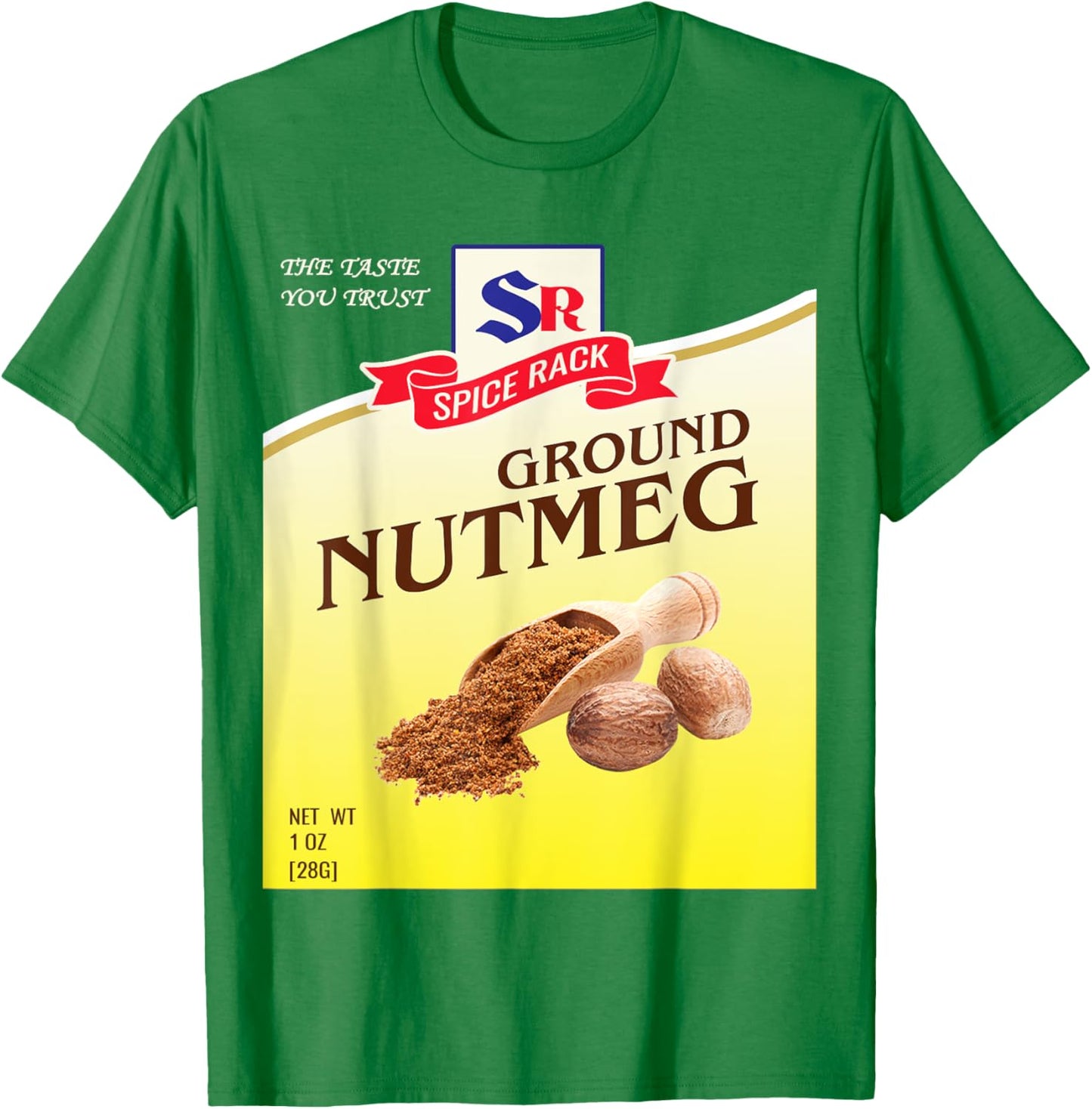 Ground Nutmeg Halloween Costume Unique Fun Foodie T-Shirt - T-Shirt | Irish Green