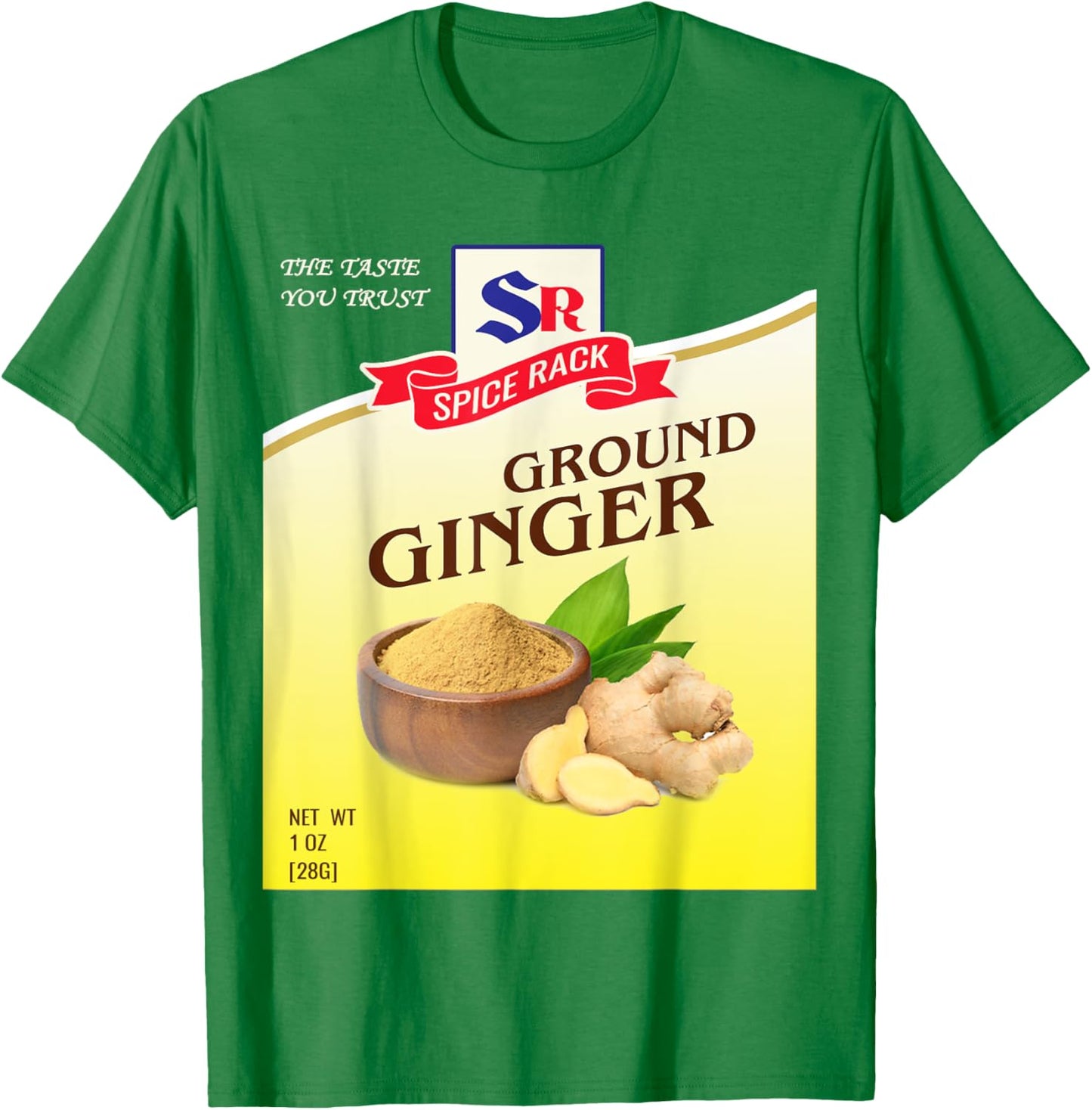 Ground Ginger Halloween Costume Unique Fun Foodie T-Shirt - T-Shirt | Irish Green