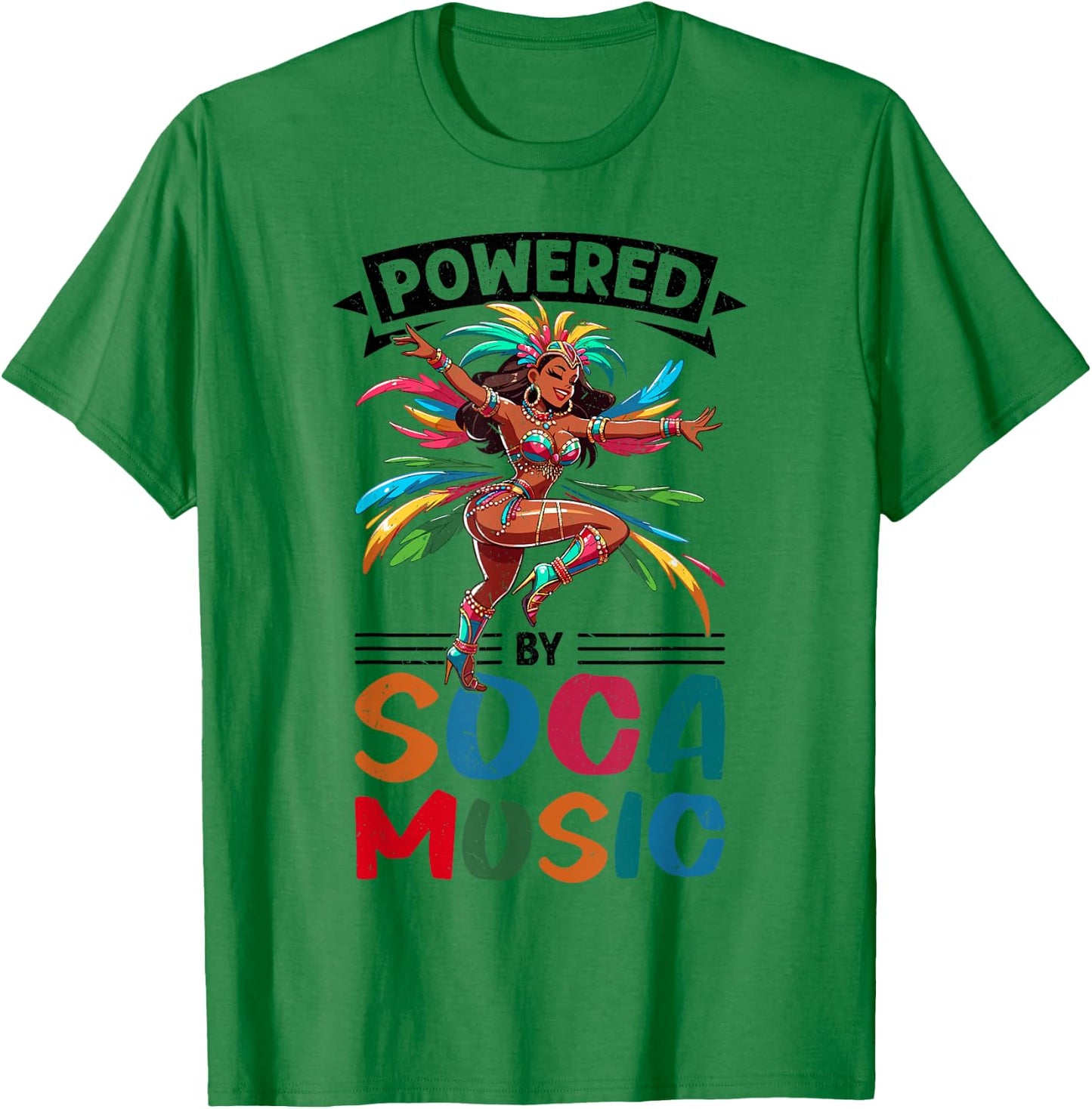 Caribbean Carnival Soca Dance T-Shirt - T-Shirt | Irish Green