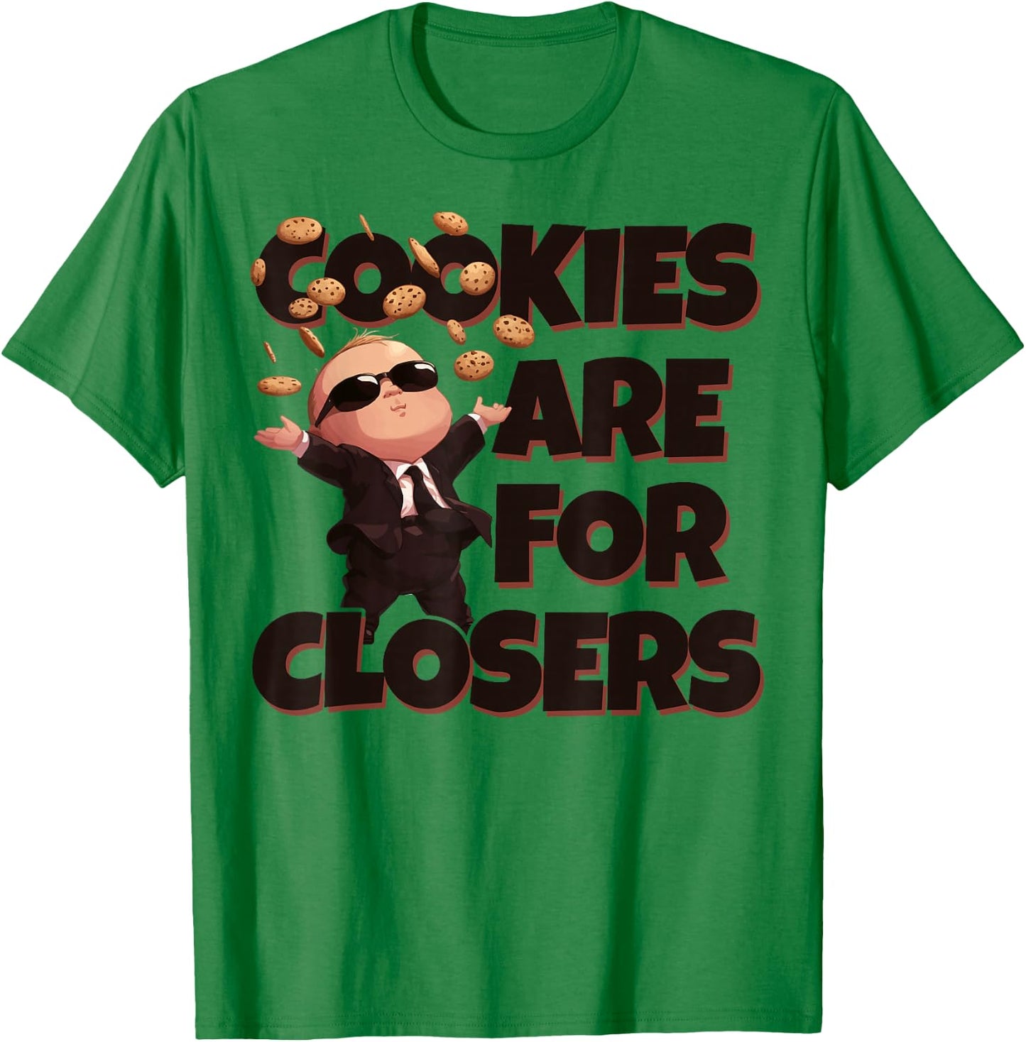 Baby Boss Cookies are for Closers Like A Boss Kids T-Shirt - T-Shirt | Irish Green