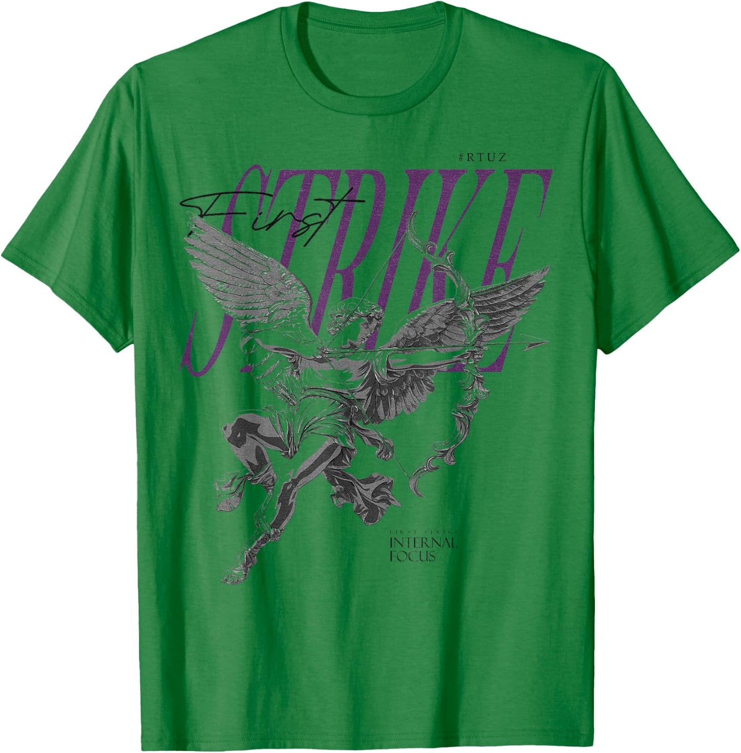 Aesthetic Clothes Vintage Streetwear Fashion Women Men Angel T-Shirt - T-Shirt | Irish Green