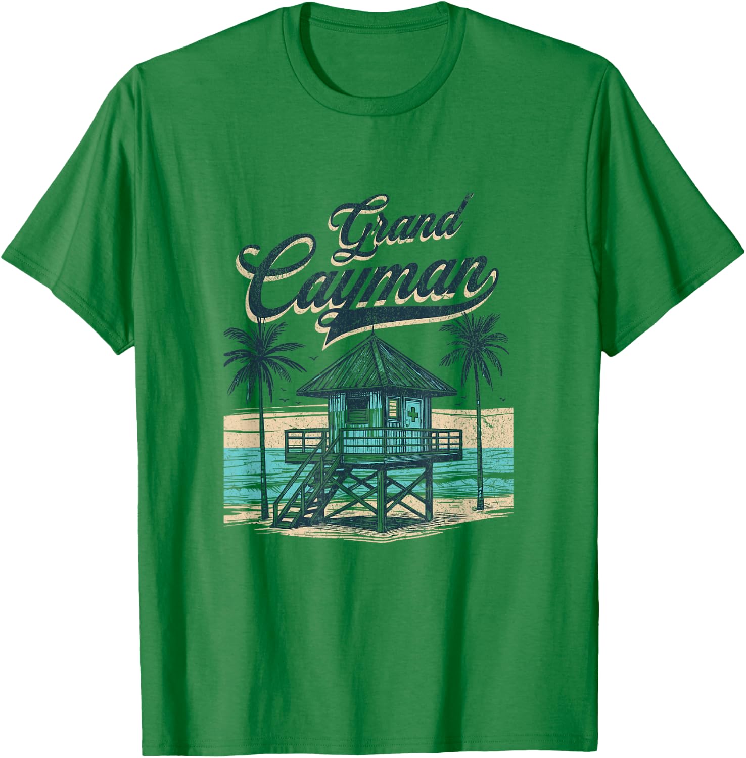 Grand Cayman Souvenir Cayman Islands T-Shirt - T-Shirt | Irish Green