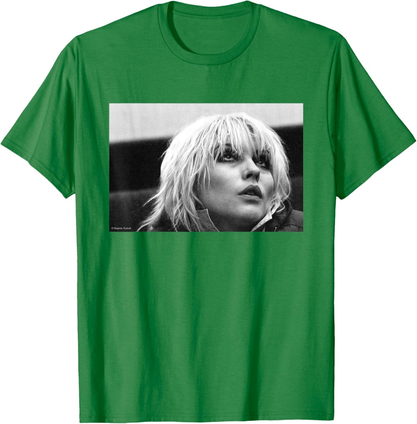 Blondie Singer Debbie Harry by Virginia Turbett T-Shirt - T-Shirt | Irish Green