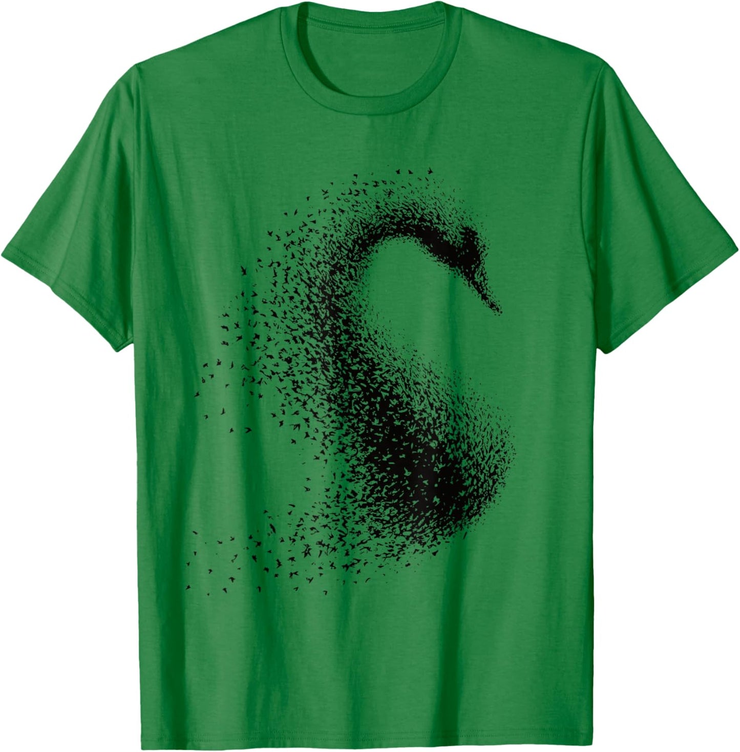Murmuration of Birds s Swan from a Flock of Birds T-Shirt - T-Shirt | Irish Green