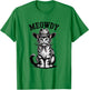 Meowdy Country Music Moustache Vintage Western Cowboy Cat T-Shirt - T-Shirt | Irish Green