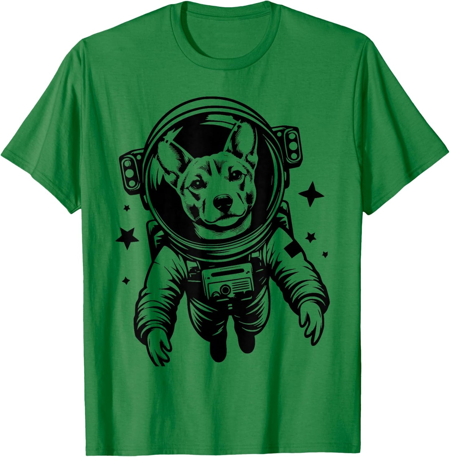 Dog Dad Mom Space - Astronaut Basenji Women T-Shirt - T-Shirt | Irish Green