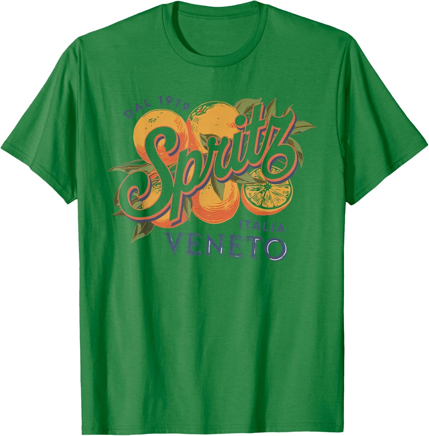 Spritz Veneto Italia Vintage Orange Wine Cocktail T-Shirt - T-Shirt | Irish Green