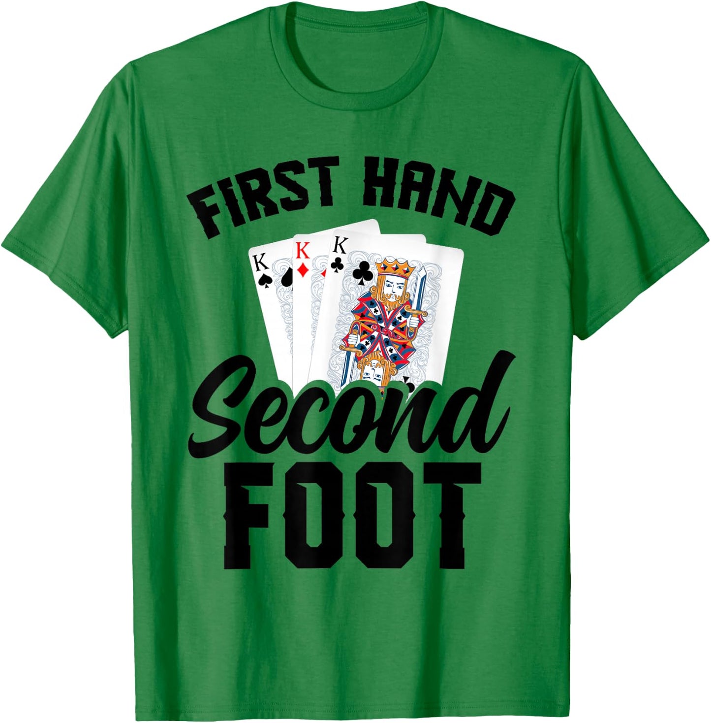 Hand Foot Player Card Game Set Card Holder Hand & Foot T-Shirt - T-Shirt | Irish Green