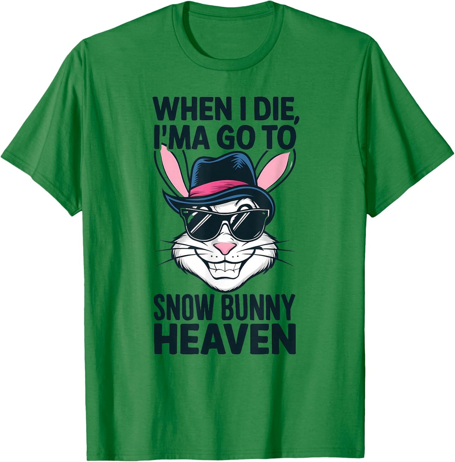 Lounge King Clothing Snow Bunny Heaven T-Shirt - T-Shirt | Irish Green