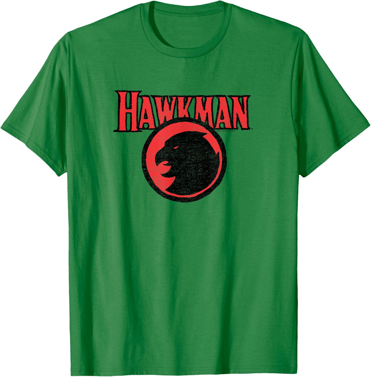 Justice League Rough Hawkman Logo T-Shirt - T-Shirt | Irish Green