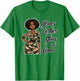 Jeans Lashes Gloss and Camo Black Woman Afro T-Shirt - T-Shirt | Irish Green