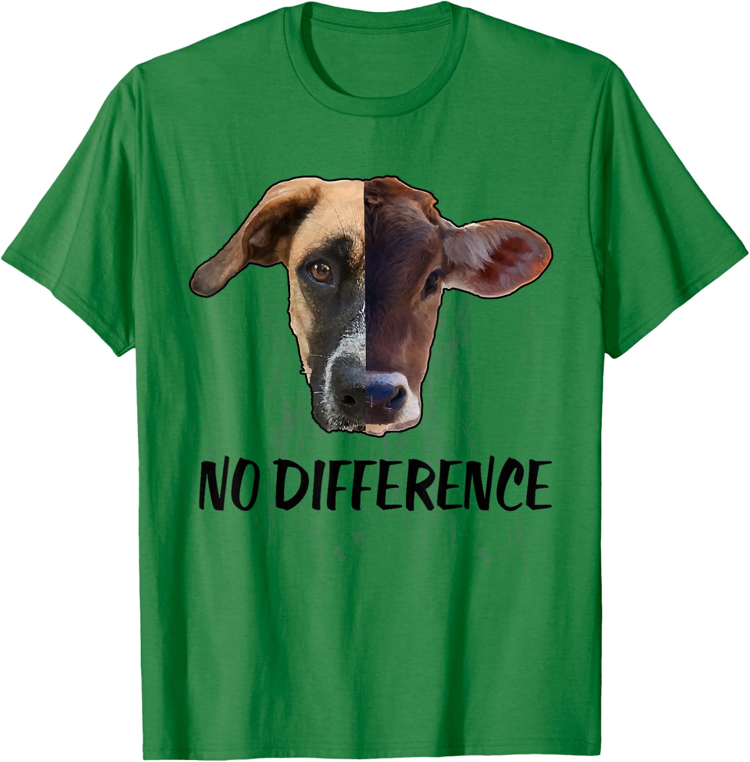No Difference Shirt Vegan Apparel Women Difference Vegan T-Shirt - T-Shirt | Irish Green