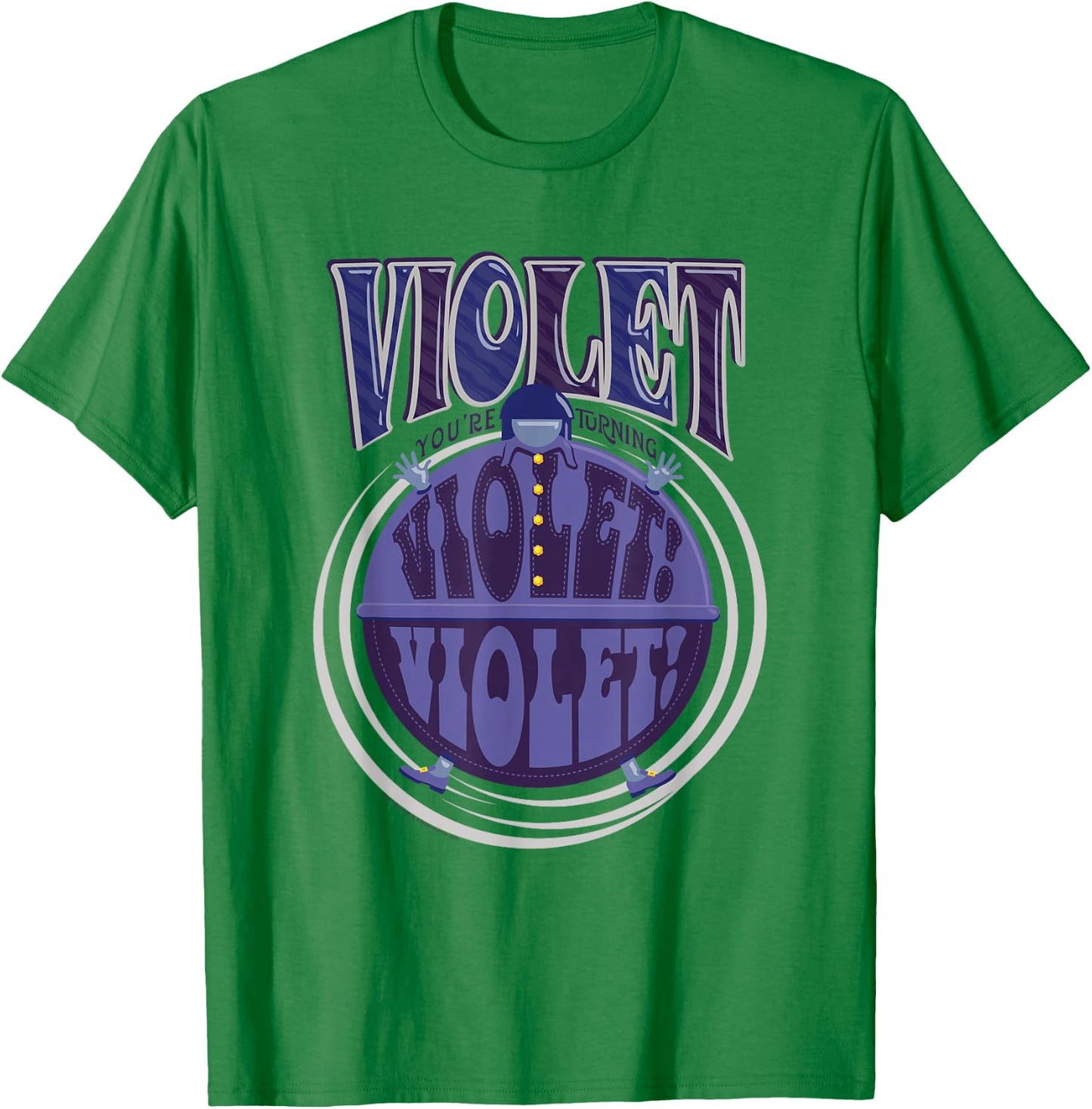 Willy Wonka & the Chocolate Factory Violet Logo T-Shirt - T-Shirt | Irish Green