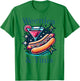 Weenies and Martinis Hotdog with Martini weenies and tinis T-Shirt - T-Shirt | Irish Green
