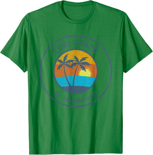 Coki Beach St. Thomas United States Virgin Islands Men Women T-Shirt - T-Shirt | Irish Green
