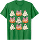 Cute Coquette Aesthetic Halloween Spooky Ghosts Pumpkins T-Shirt - T-Shirt | Irish Green
