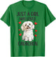 Just a Girl Who Loves Cavachon Funny Cavachon Dog Owner T-Shirt - T-Shirt | Irish Green