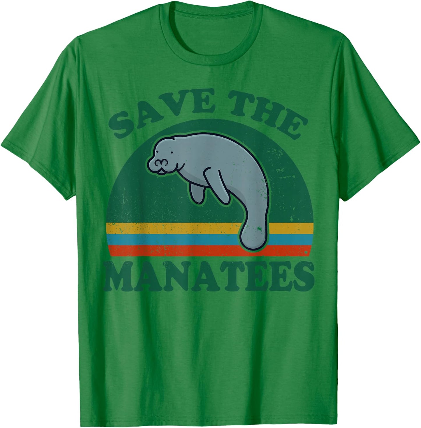 Manatee-Shirt Save The Manatee Funny Chubby Mermaid Gift T-Shirt - T-Shirt | Irish Green