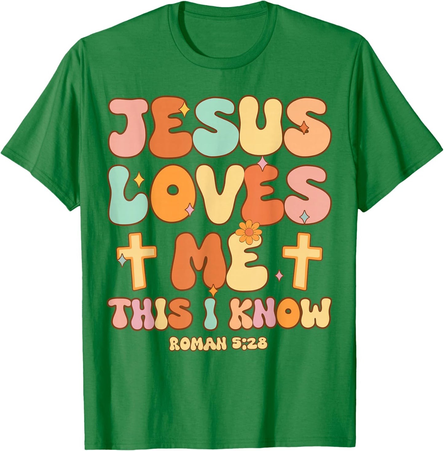 Girls Jesus Love Me This I Know Christian I You Love Toddler T-Shirt - T-Shirt | Irish Green