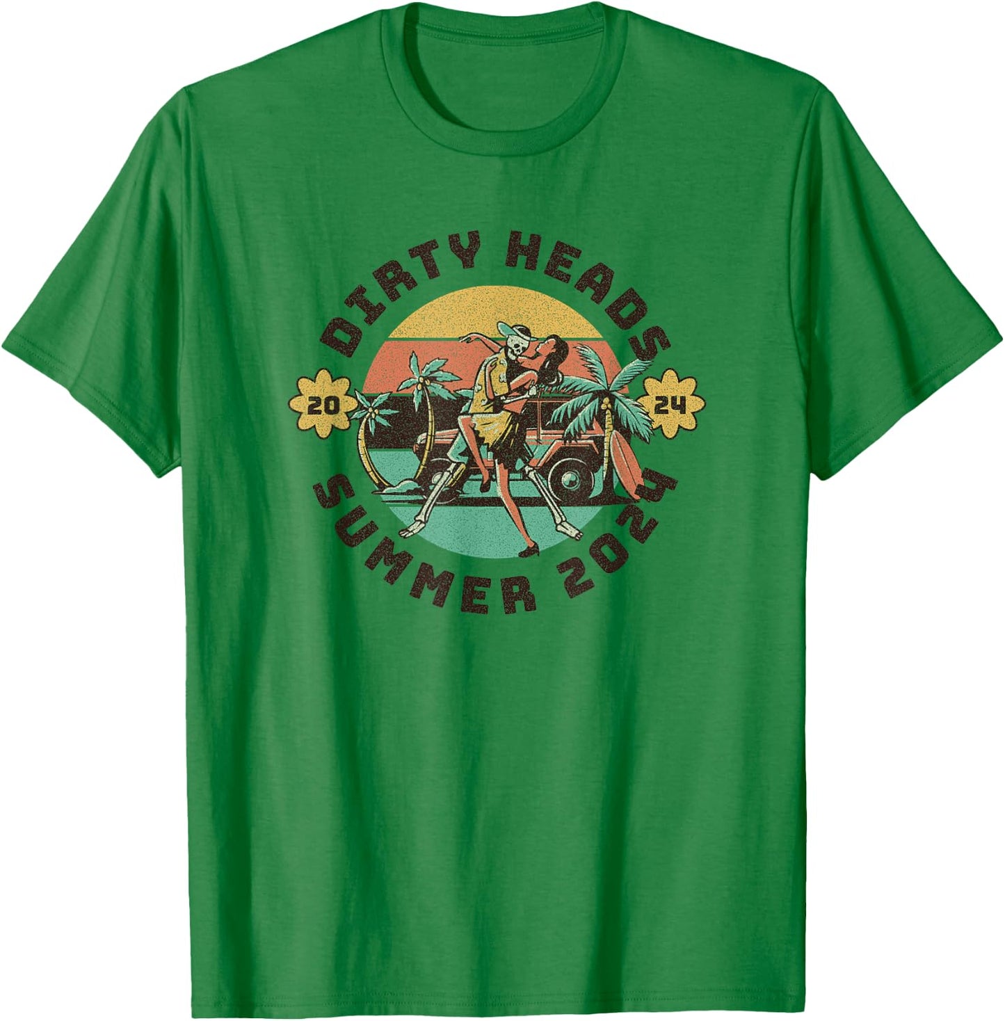 Vintage Dirty Heads in retro Funny style T-Shirt - T-Shirt | Irish Green