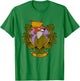 Disney Robin Hood Robin Vintage Floral Portrait T-Shirt - T-Shirt | Irish Green